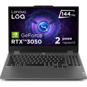 Ноутбук ігровий Lenovo LOQ 15ARP9 (83JC00K6RA) Luna Grey